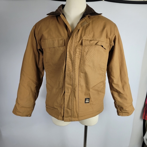 Berne Barn Jacket WithCorduroy Collar Mens Size Large